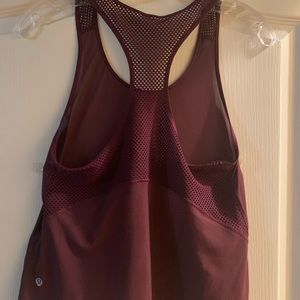 Lululemon Mesh crop tank